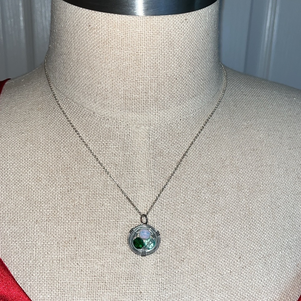 Tri-colored Origami Owl Necklace